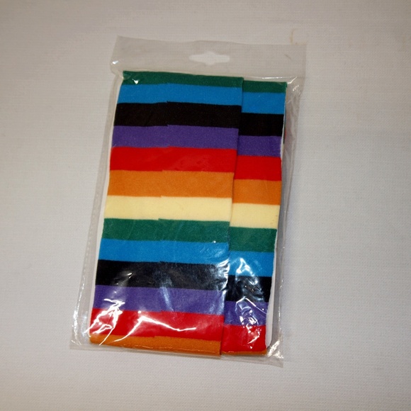 Women Striped Stockings Rainbow Colorful Socks Over the Knee Warm Socks NEW - Picture 7 of 7